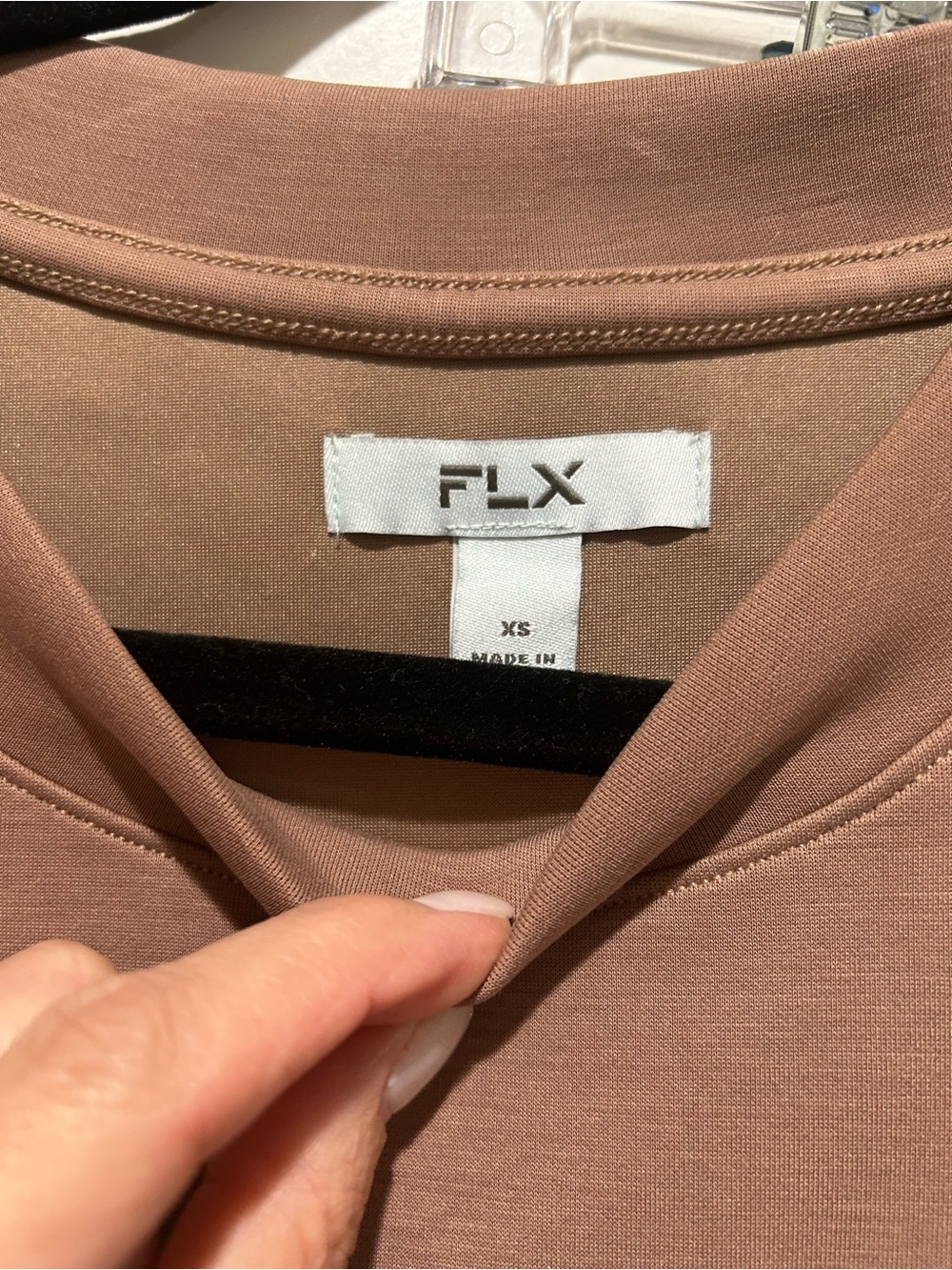 FLX Women's Sleeveless Sweatshirt and Jogger Set - Taupe NWOT - Picture 3 of 6